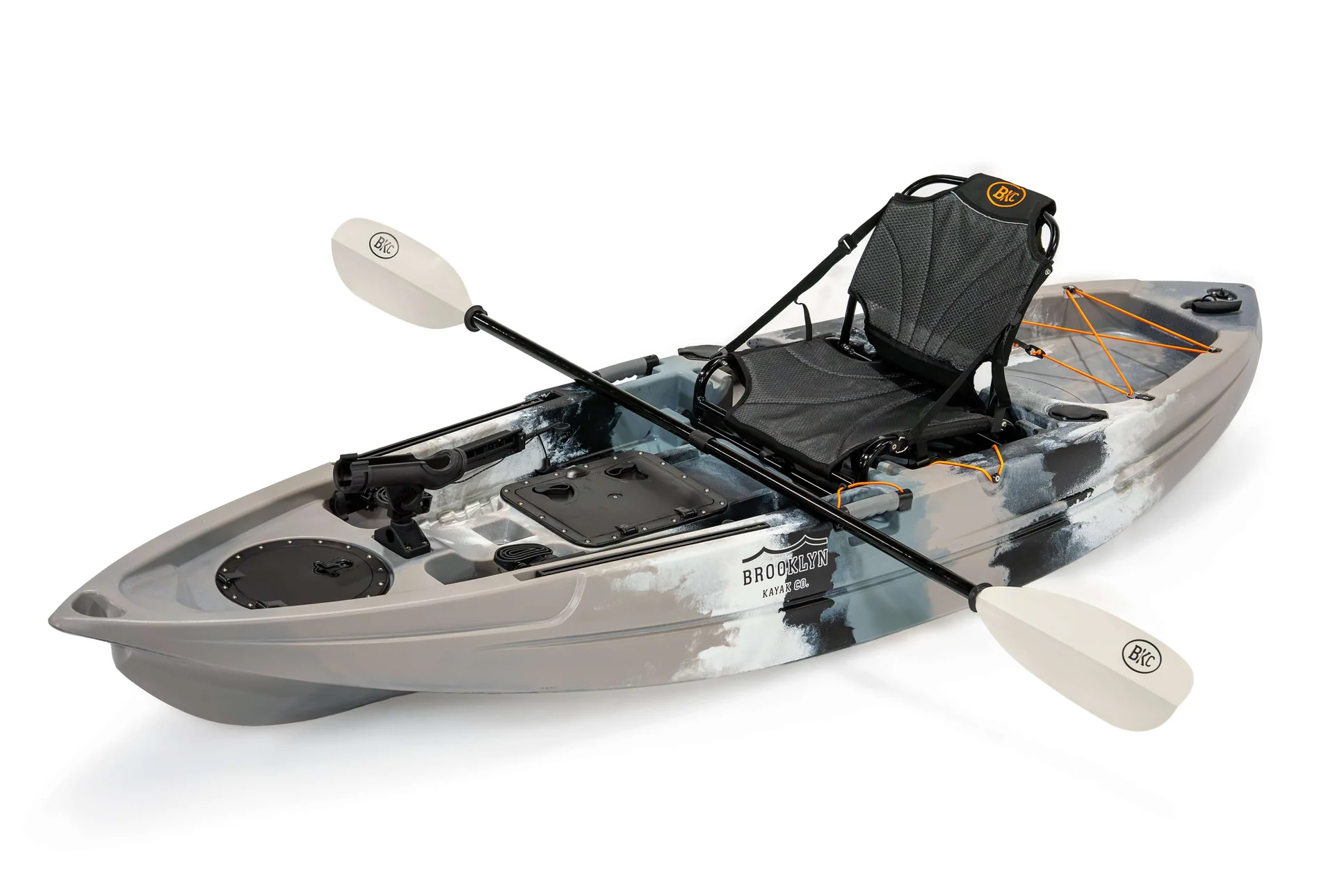 pro-single-kayak-95-front-angle-paddle-accross-Storm-Surge